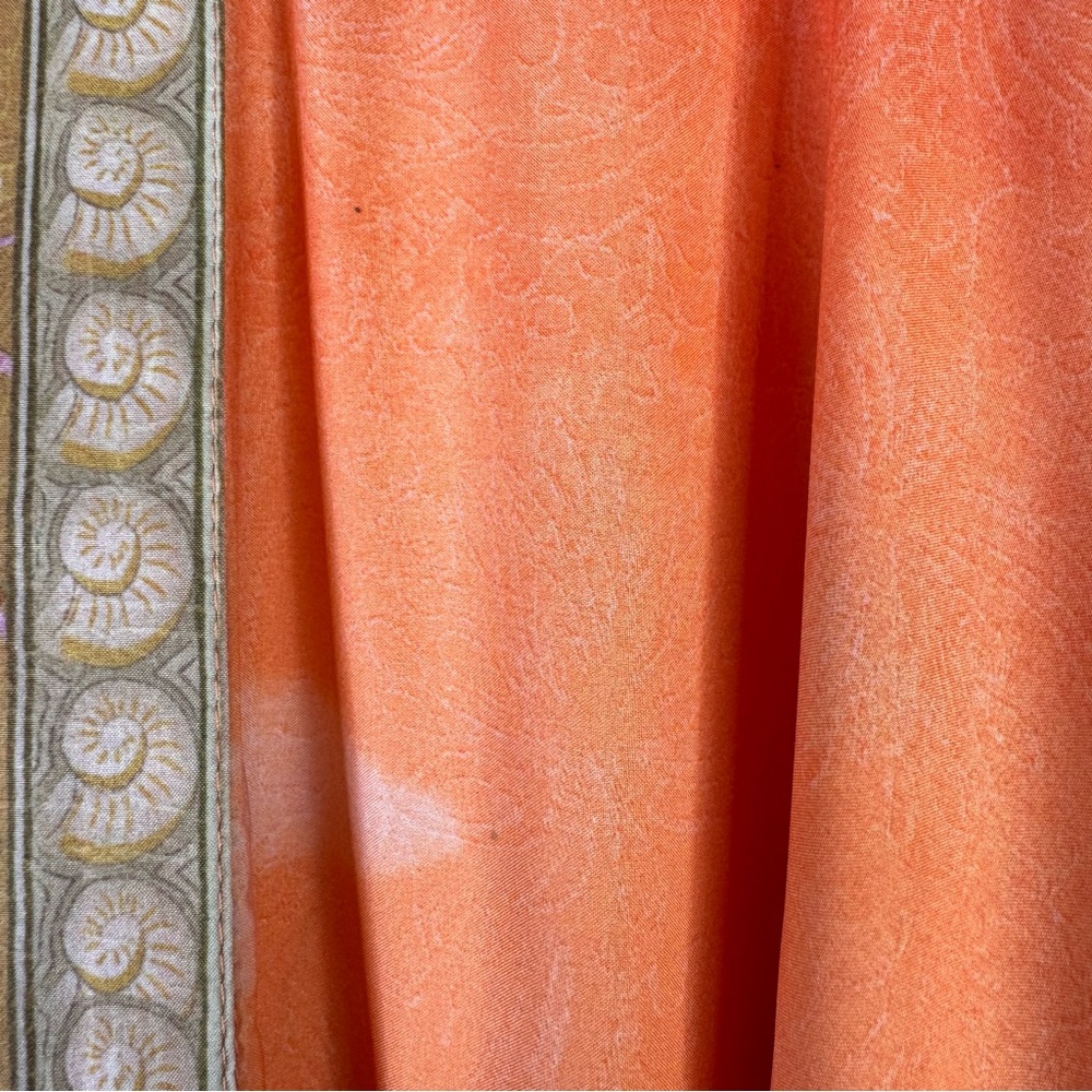 For Love Bell Mermaid Kimono Robe Small Coral Boho Maxi Cover Up - Picture 5 of 15